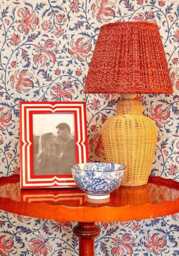 "Raspberry Beret Marquetry Frame 7x5""" - thumbnail 2