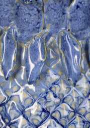Blue Pineapple Stoneware Vase Large - thumbnail 4