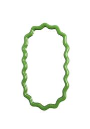 Wavy Mirror in Green Oval
