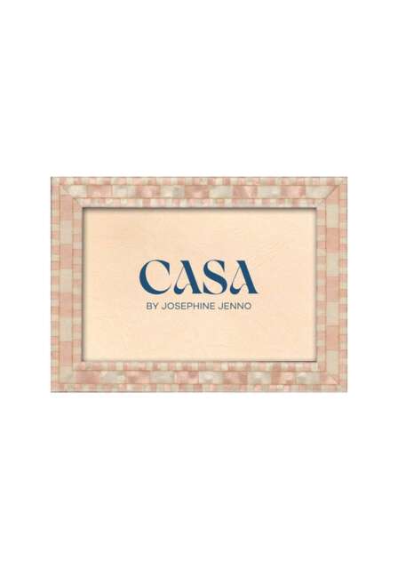 "Blush Pink Mosaic Wooden Frame 6x4""" - image 1