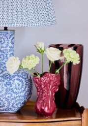 Two-Tone brown striped vase Tall - thumbnail 5