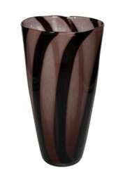 Two-Tone brown striped vase Tall - thumbnail 1