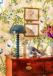 Penny Ribbed Lamp - Indigo - thumbnail 2
