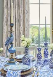 Enamelled Pretty Polly Parrot Candlestick - Left - thumbnail 5