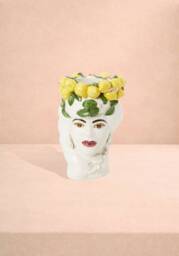 Italian Woman with Lemons Vase Moro Head - thumbnail 1