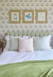 Antonia Blush Trellis Cushion Cover - thumbnail 3