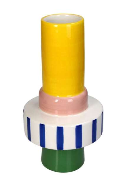 Mid Century Colourful Vase - image 1