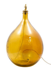 Poppy's Amber Recycled Glass Lamp Base