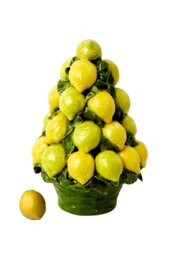 An Italian Mid-Century Ceramic Lemon Basket - thumbnail 1