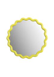 Wavey Round Mirror in Yellow - thumbnail 1