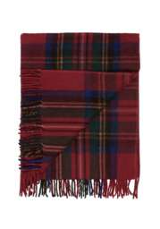 Gorgeous Wool Throw Blanket in Stewart Royal Tartan - thumbnail 1