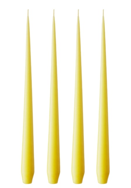 Olivia's Lemon Drop Large Taper Candles - image 1