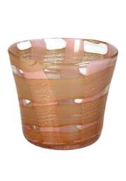 Peach Affect Glass Candle Holder / Vase Medium - thumbnail 3