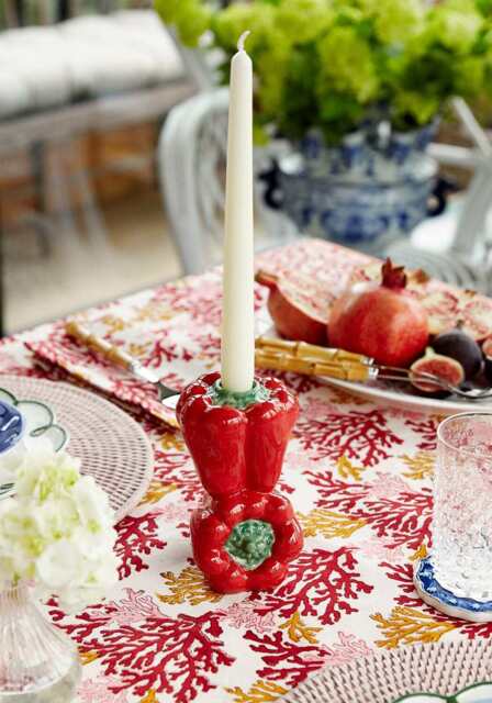 Red Bell Peppers Candle Holder - image 1
