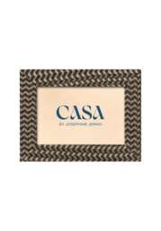 "Black and Brown Marquetry Pattern Photo Frame 6x4"""