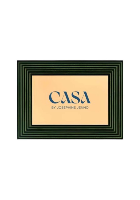 "Olive Green Dream Striped Photo Frame 6x4""" - image 1