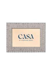 "Grey Patterned Photo Frame 6x4"""