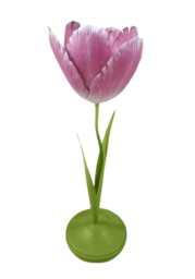 Dahlia Pink Petal Candleholder - Tole - thumbnail 1