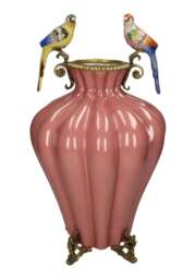 Bridgerton Regency Style Vase with Two Birds - thumbnail 1