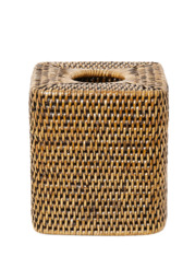Rattan Tissue Box Cover - Brown - thumbnail 1