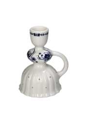 Delft Blue Lady Candle Holder - thumbnail 5