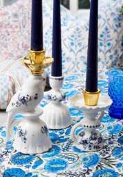 Delft Blue Lady Candle Holder - thumbnail 4