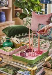 Fir Green Velvet Cushion Cover - With Tassels - thumbnail 5
