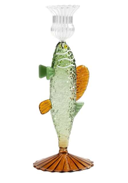 Ginny's Glass Bass Candle Holder - image 1
