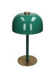 Emerald Glow Mid-Century Desk Lamp - thumbnail 4