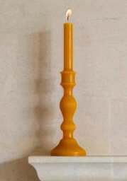 Florence Pillar Candle 32cm - Ochre Set of 2