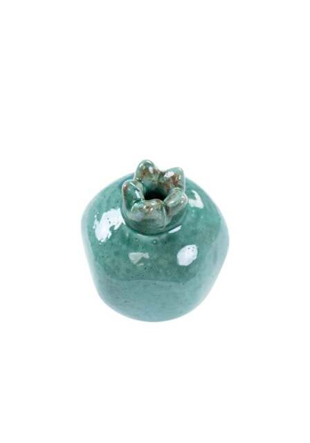 Handpainted Small Ceramic Pomegranates - Green or White options - image 1