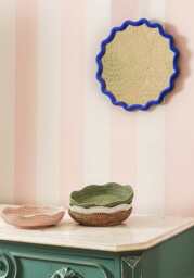 Daisy Scallop Mirror - Cobalt - thumbnail 4