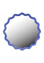 Daisy Scallop Mirror - Cobalt - thumbnail 1