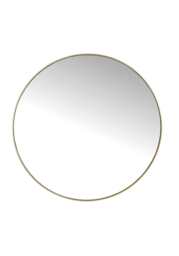 Round Gold Living Room Mirror - thumbnail 1
