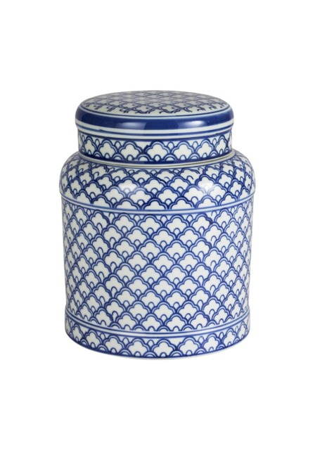 Eleanor Cobalt Trellis Canister - Small - image 1