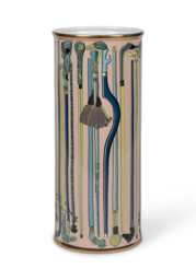 Della Tall Gilded Galerie Porcelain Vessel - thumbnail 2