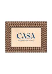 "Brown Marquetry Patterned Photo Frame 7x5""" - thumbnail 1