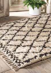 Berber Diamond Wool Rug - thumbnail 2