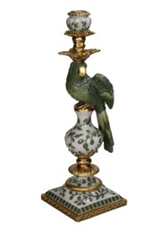 Regal Green Parrot Large Candlestick 39cm - thumbnail 3