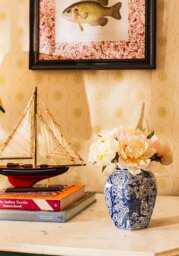 Anna Blue and White Bird Motif Ginger Jar - thumbnail 2