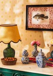 Anna Blue and White Bird Motif Ginger Jar - thumbnail 5