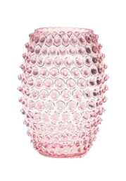 Tall Pink Hobnail Vase - thumbnail 1