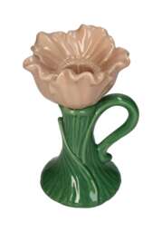 Blossom Glow Peach Porcelain Candleholder - thumbnail 3
