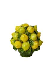 Capri Mid-Century Style Ceramic Lemon Basket - thumbnail 2