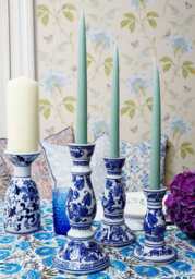 Cara Delft Porcelain Candlestick - thumbnail 2