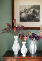 Emilie White Ceramic Vase - thumbnail 4