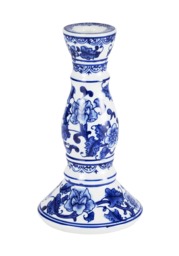 Anna Blue Delft Candle Holder Medium - Set of 2 - thumbnail 1