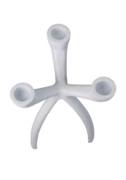The Modern White Three-Armed Candleholder Medium - thumbnail 4