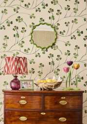 Daisy Scallop Mirror - Lime - thumbnail 2