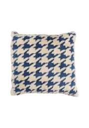 Valentina Houndstooth Check Cushion Cover - Blue
